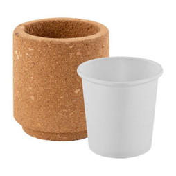 Claps 79128 - Cork Pot Holder with Wildflower Seeds and Soil