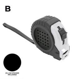 Claps 81789 - Durable Rubber Coated Tape Measure