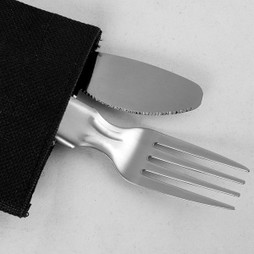 Claps 82069 - Stainless Steel Folding Cutlery Set with Carry Bag