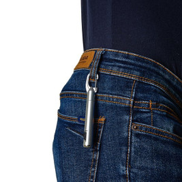 Claps 85053 - Stylo Métallique avec Lampe LED et Mousqueton