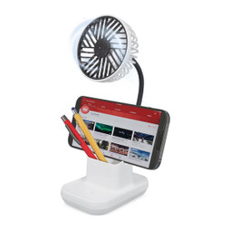 Claps 85066 - Desktop USB Fan with Pen and Phone Holder