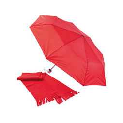 Claps 90021 - Gift Box with Folding Umbrella and Scarf