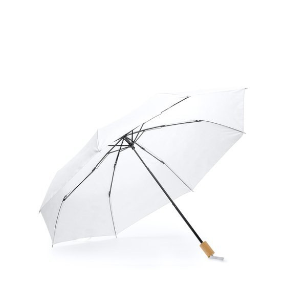 Claps 90034 - Eco-Friendly Foldable Umbrella with Wooden Handle
