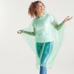 Claps 93001 - Vibrant HDPE Rain Poncho for Adults