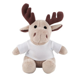 Claps 95071 - Peluche di Renna con Maglietta
