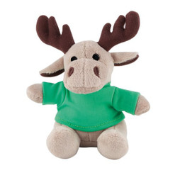 Claps 95071 - Peluche di Renna con Maglietta