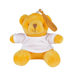 Claps 95077 - Colorful Teddy Bear Keychain with Matching Clasp