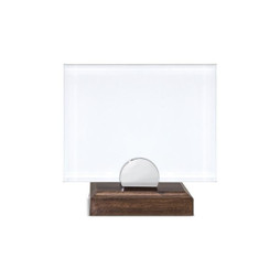 Claps 95153 - Elegant Trophy with Wooden Base and Glass Plate