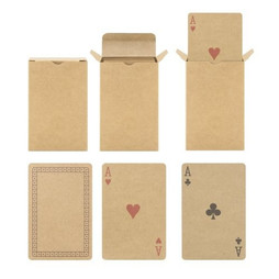 Claps 95189 - Cartes de Poker Écologiques en Kraft