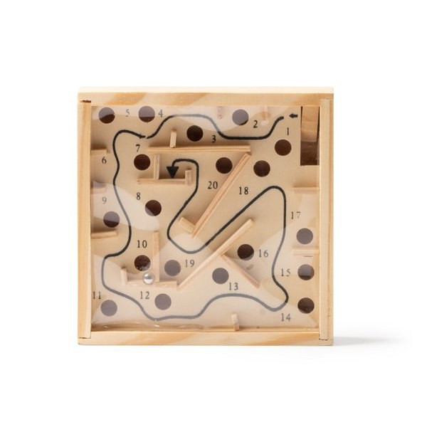 Claps 95214 - Wooden Skill Maze Challenge Game