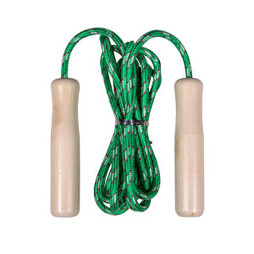 Claps 95750 - Wooden Handle Jump Rope Suitable For All Ages