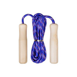 Claps 95750 - Wooden Handle Jump Rope Suitable For All Ages