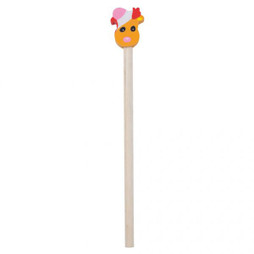 Claps 96114 - Festive Wooden Pencil with Christmas Erasers