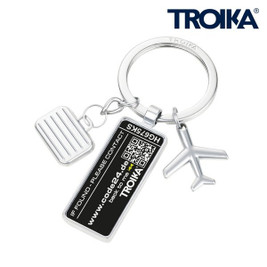 TROIKA KR2506 - Travel Charm Keyring with Lost and Found Assistance