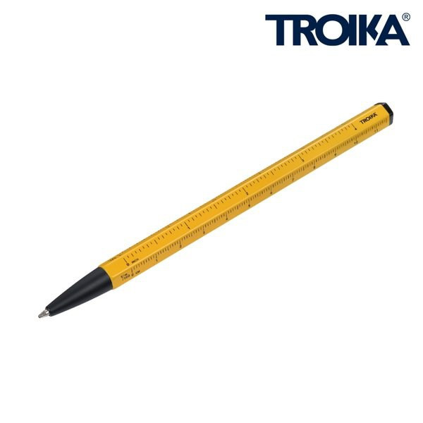 TROIKA PES40 - Multifunctional Ballpoint Pen with Ruler and Scale