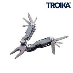 TROIKA TOL42 - Compact Multi-Tool Keyring with 10 Functions