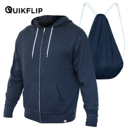 Claps QK001 - Convertible Hoodie with Built-In Backpack