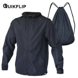 Claps QK002 - Leichte Atmungsaktive Windjacke mit Kapuze