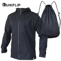 Claps QK003 - Wasserfeste Jacke mit Verstellbaren Rucksackgurten