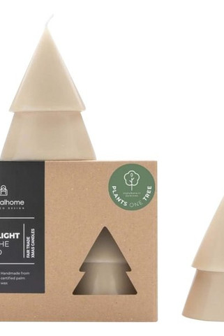 Originalhome 126324 - svíčka ve tvaru vánočního stromku s vůní matcha – střední