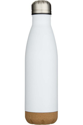 Cove 500 ml:n kaksiseinämäinen tyhjiöeristetty ruostumattomasta teräksestä valmistettu vesipullo korkkisella yksityiskohdalla. - EgotierPro 100892