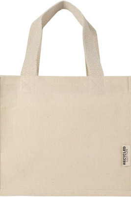Odessa 220 g/m² GRS recycled cotton mini gusset tote bag 9L - EgotierPro 120787
