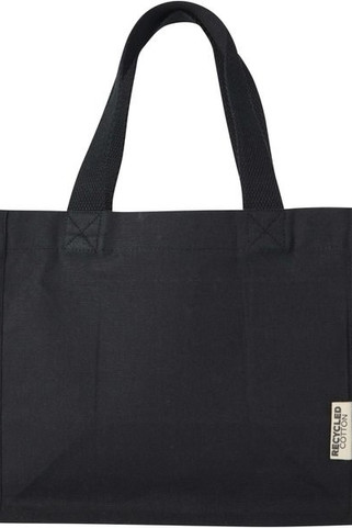 Odessa 220 g/m² GRS recycled cotton mini gusset tote bag 9L - EgotierPro 120787