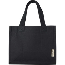 Odessa 220 g/m² GRS recycled cotton mini gusset tote bag 9L - EgotierPro 120787
