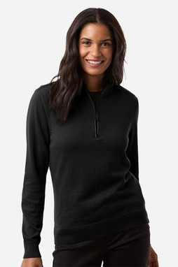 Devon & Jones DG446W - Womens New Classics Quarter-Zip Sweater