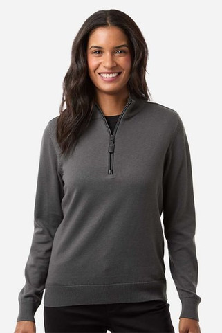 Devon & Jones DG446W - Womens New Classics Quarter-Zip Sweater