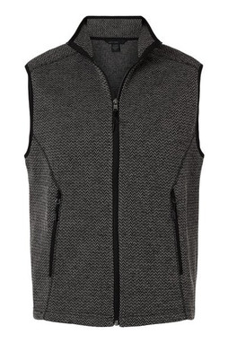 North End NE731 - Mens Jasper Jacquard Fleece Vest