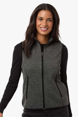 North End NE731W - Womens Jasper Jacquard Fleece Vest