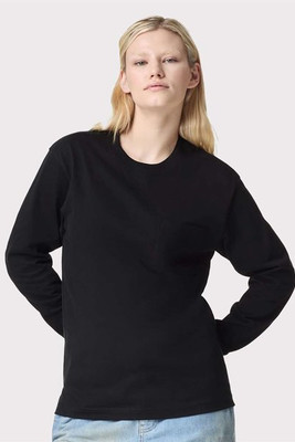American Apparel 9410 - Camiseta de bolsillo unisex de manga larga y gran gramaje