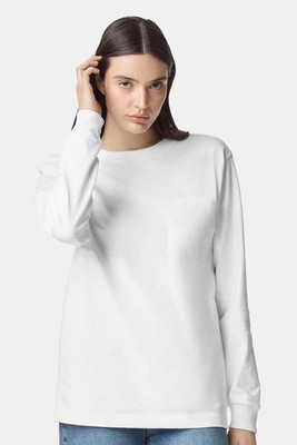American Apparel 9410 - Unisex Super Heavyweight Long Sleeve Pocket Tee
