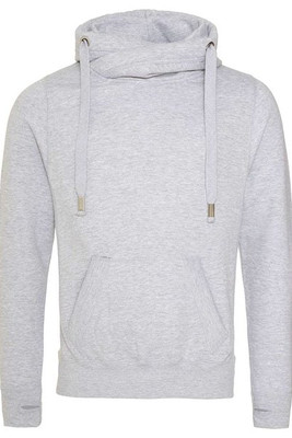 AWDis JHA021 - Sudadera con capucha y cuello cruzado unisex