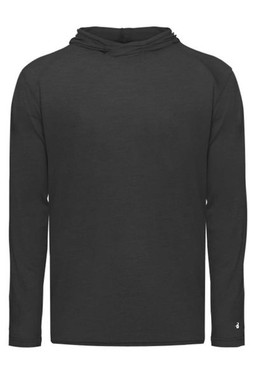 Badger 2905 - Camiseta de manga larga Youth Tri-Blend Surplice Hooded