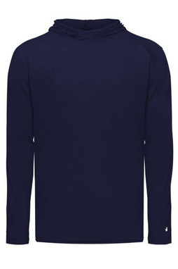 Badger 2905 - Camiseta de manga larga Youth Tri-Blend Surplice Hooded