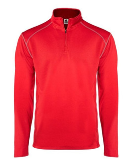 Badger 4438 - Jersey con cremallera para hombre Money Mesh Quarter-Zip Pullover