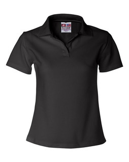 Bayside 1050 - Polo de mujer con cuello en V de fabricación estadounidense