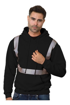 Bayside 3739 - Unisex USA-Made High Visibility Hooded Sweatshirt