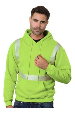Bayside 3739 - Unisex USA-Made High Visibility Hooded Sweatshirt