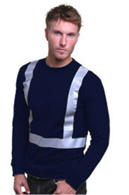 Bayside 3761 - Mens USA-Made Hi-Visibility Long Sleeve T-Shirt