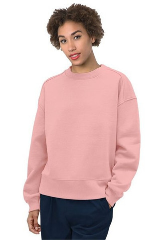 Bayside 7702 - Womens USA-Made Fleece Crewneck Sweatshirt