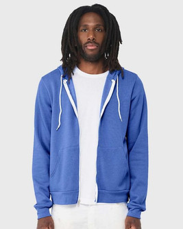 Bella+Canvas 3739 - Unisex Poly-Cotton Fleece Full-Zip Hoodie