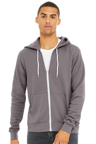 Bella+Canvas 3739 - Unisex Poly-Cotton Fleece Full-Zip Hoodie