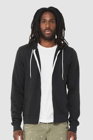 Bella+Canvas 3739 - Unisex Poly-Cotton Fleece Full-Zip Hoodie