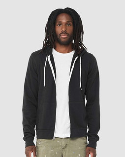 Bella+Canvas 3739 - Unisex Poly-Cotton Fleece Full-Zip Hoodie
