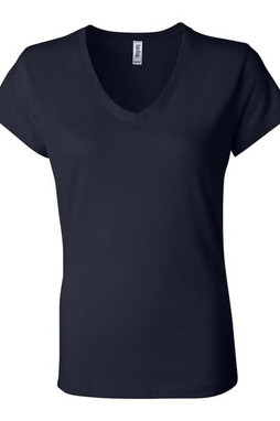 Bella+Canvas 6005 - Ladies Short Sleeve V-Neck Jersey T-Shirt