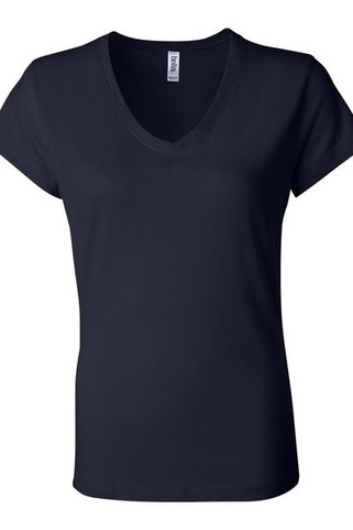 Bella+Canvas 6005 - Ladies Short Sleeve V-Neck Jersey T-Shirt
