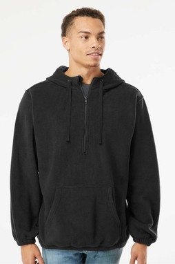 Burnside 3600 - Sudadera con capucha y cremallera de forro polar para hombre